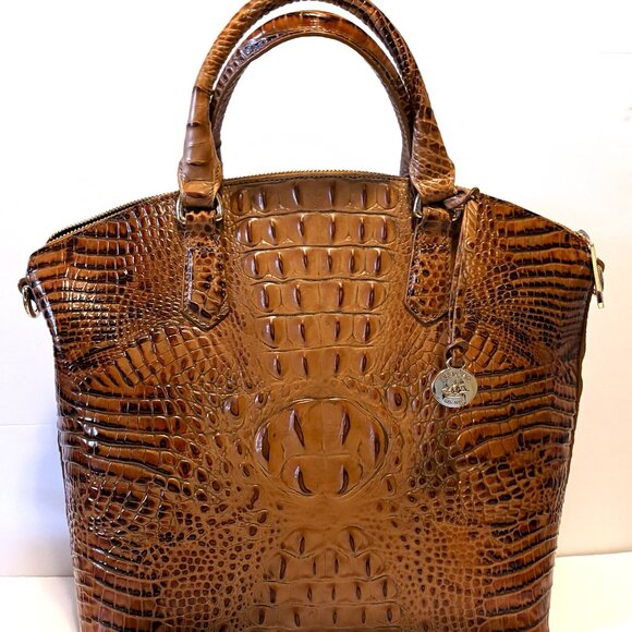 Brahmin Large Duxbury Satchel Toasted Almond Melbourne - Picture 2 of 9
